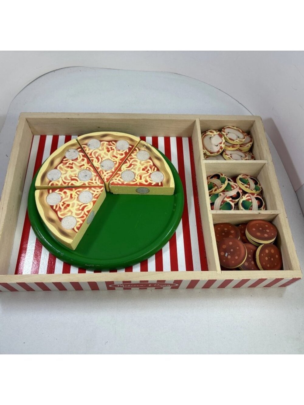 Melissa & Doug Lot of Replacement Pizza Slices and Toppings incomplete set